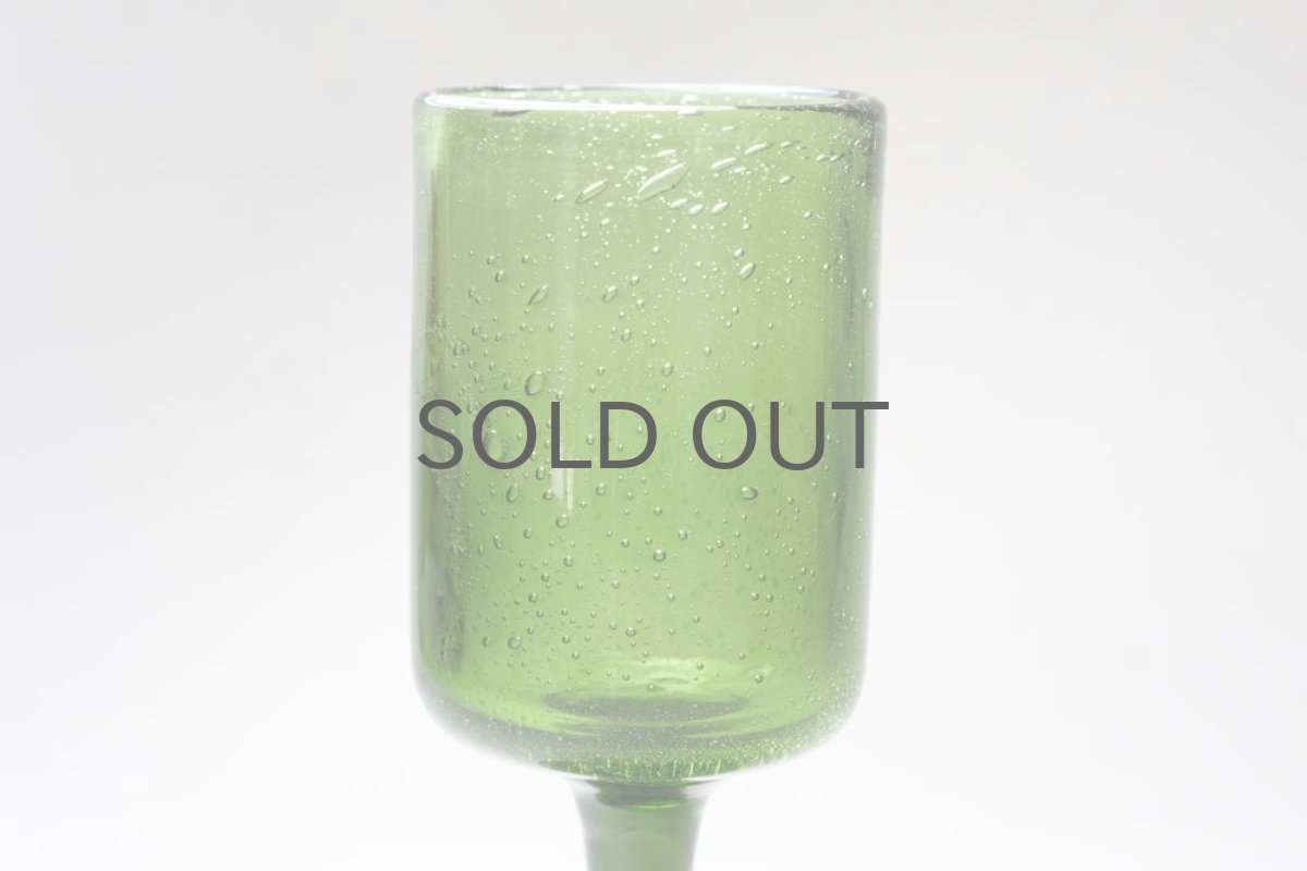 画像4: ErikHoglund/エリックホグラン/気泡入りゴブレット/グリーン (4)