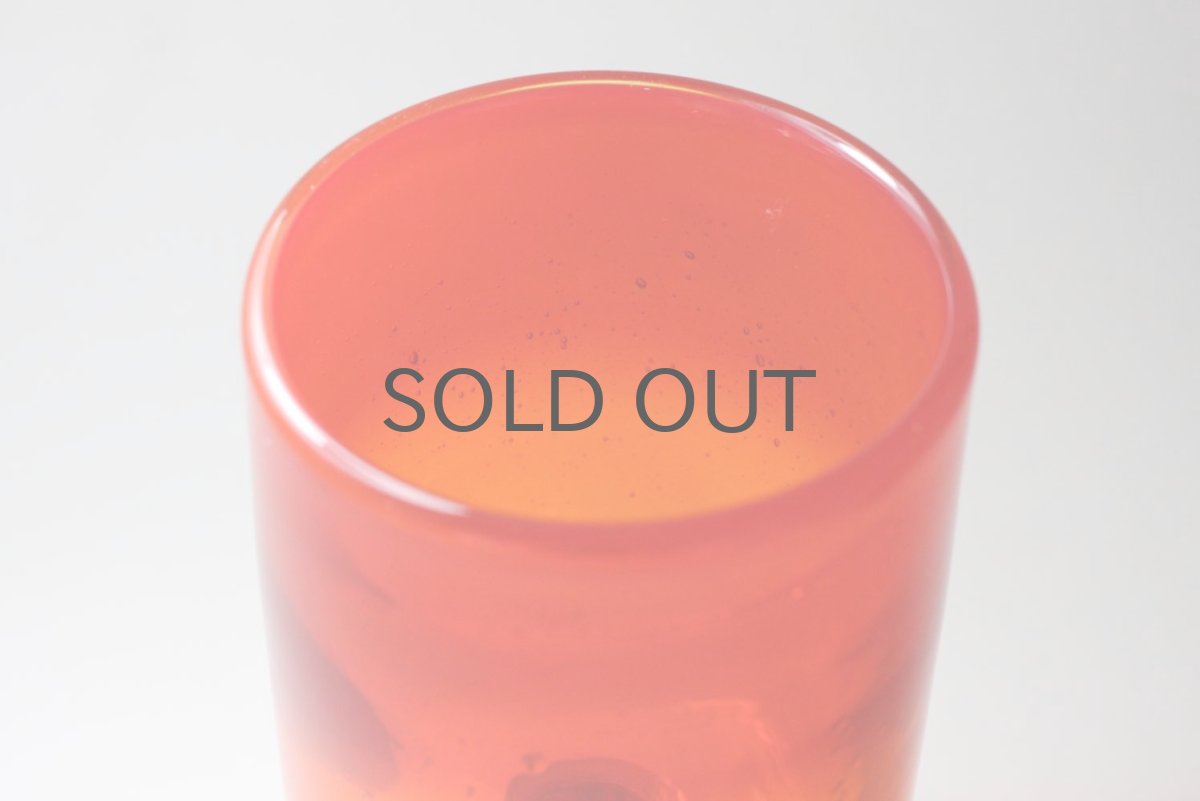 画像2: ErikHoglund/エリックホグラン/気泡入りゴブレット/レッド/Lサイズ (2)