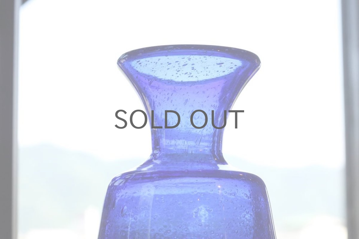 画像2: ErikHoglund/エリックホグラン/ 気泡入り/ボトル ブルー (2)