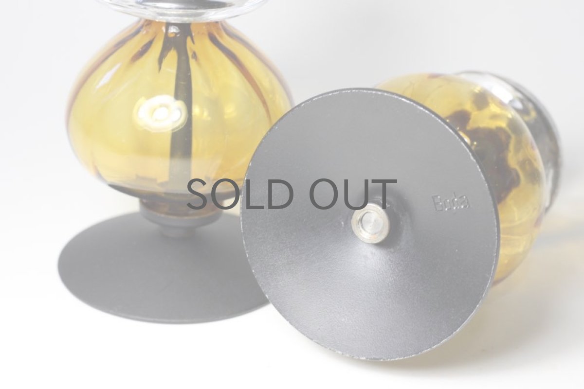 画像7: Erik Hoglund/エリックホグラン/BODA社製/ガラスキャンドルホルダー/アンバー Sサイズ/ No.1 (7)