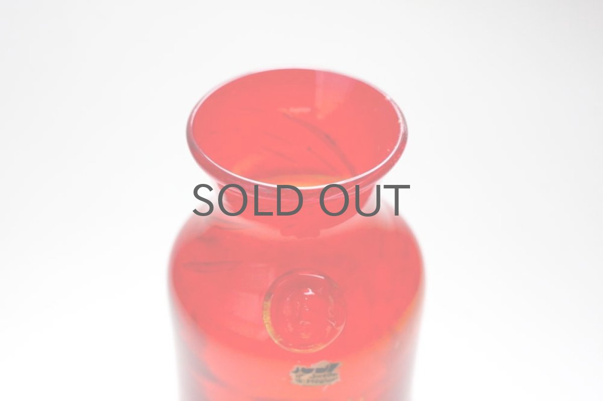 画像5: ErikHoglundエリックホグラン アンバー 気泡入り レッドボトル (5)