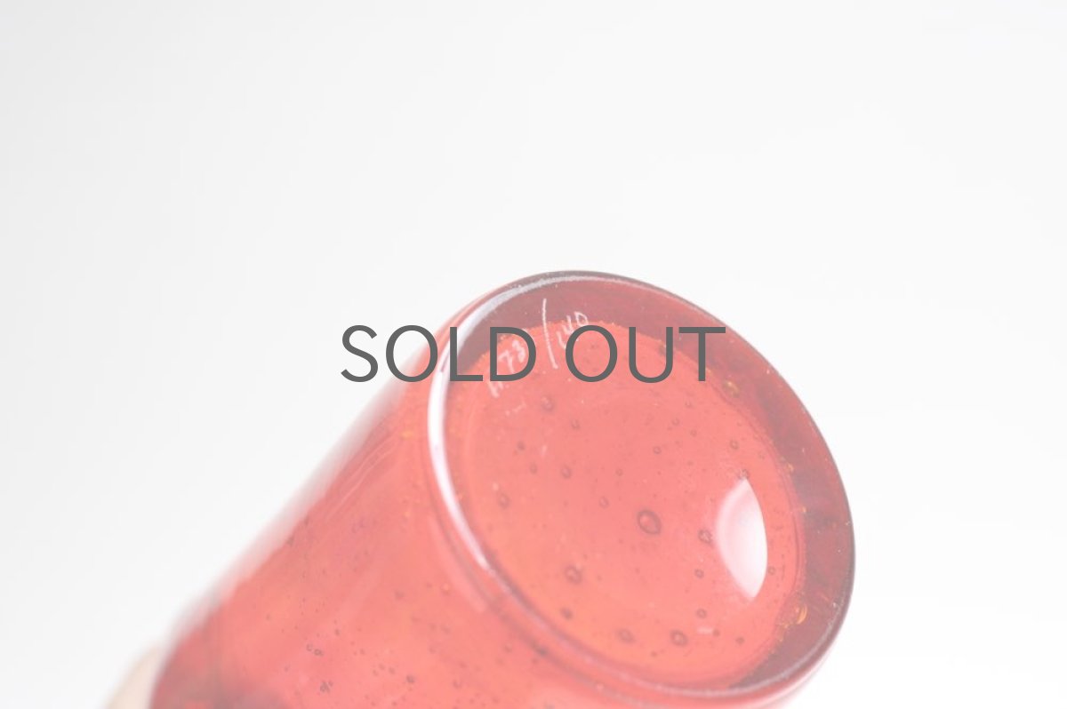 画像4: ErikHoglundエリックホグラン アンバー 気泡入り レッドボトル (4)