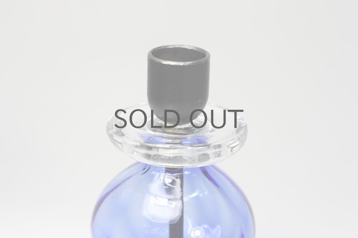 画像3: 北欧ビンテージ雑貨/Erik Hoglund/エリックホグラン/BODA社製/ガラスキャンドルホルダー/ブルー/Sサイズ/No.1 (3)