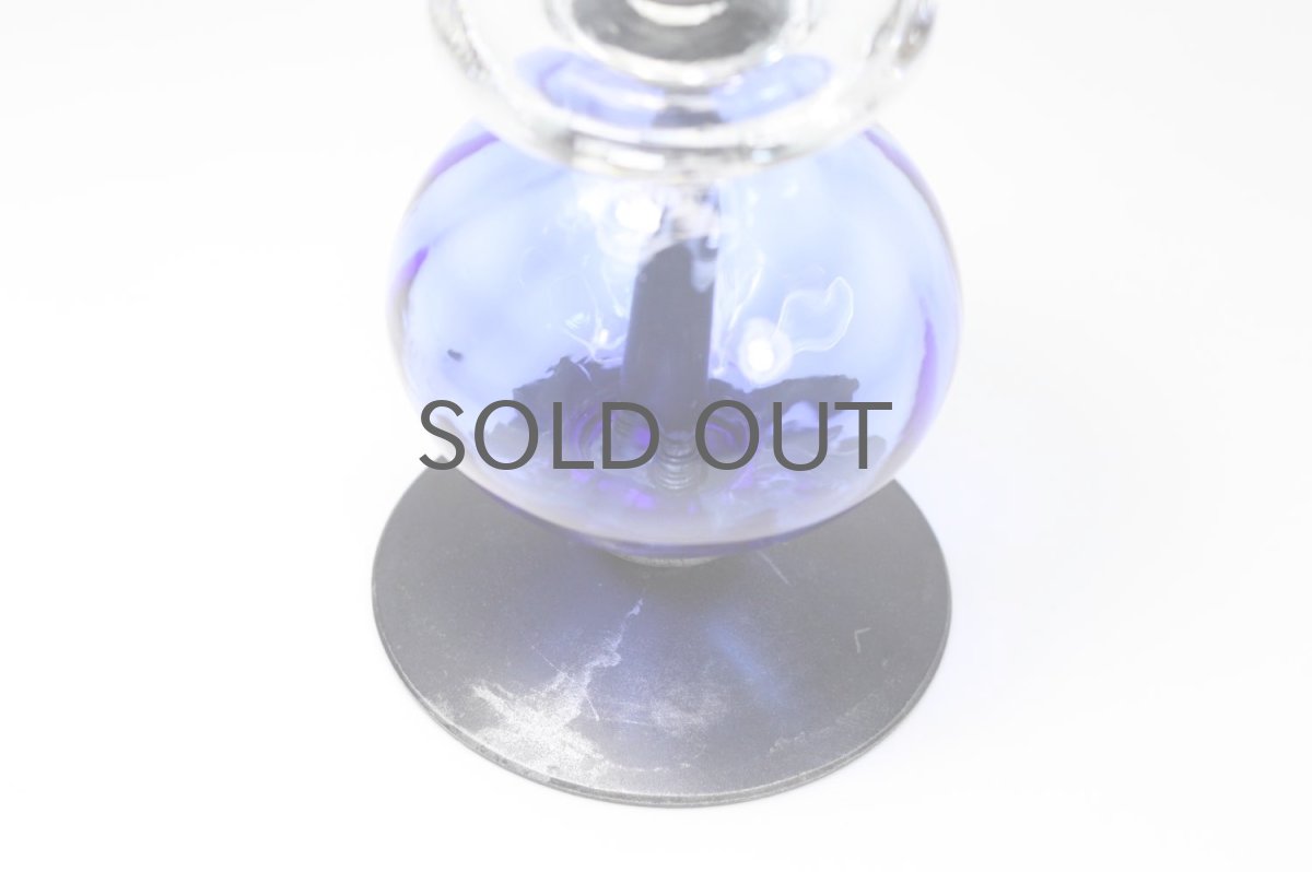 画像4: 北欧ビンテージ雑貨/Erik Hoglund/エリックホグラン/BODA社製/ガラスキャンドルホルダー/ブルー/Sサイズ/No.1 (4)