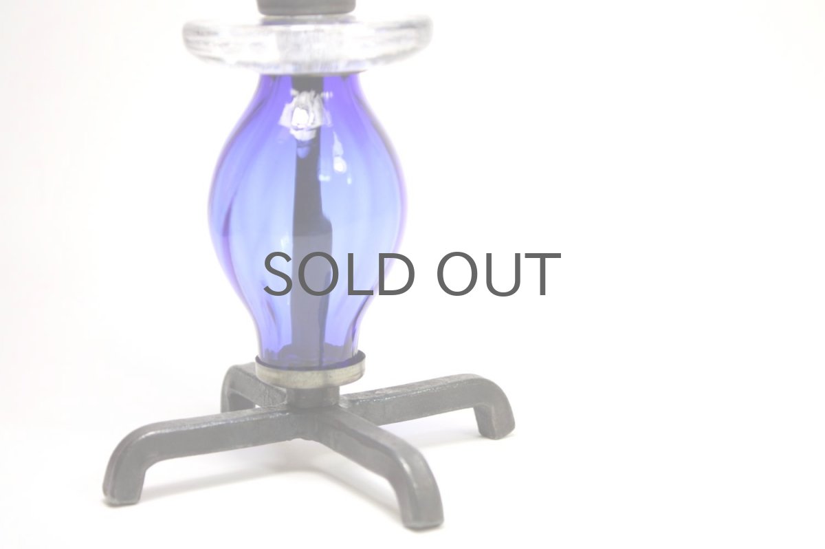 画像4: Erik Hoglund/エリックホグラン/BODA社製/ガラスキャンドルホルダー/2連ブルー (4)