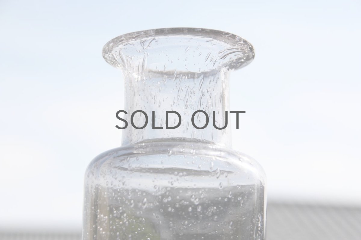 画像2: Erik Hoglund/エリックホグラン/ガラス/ボトル/ライトグレー/気泡入 (2)