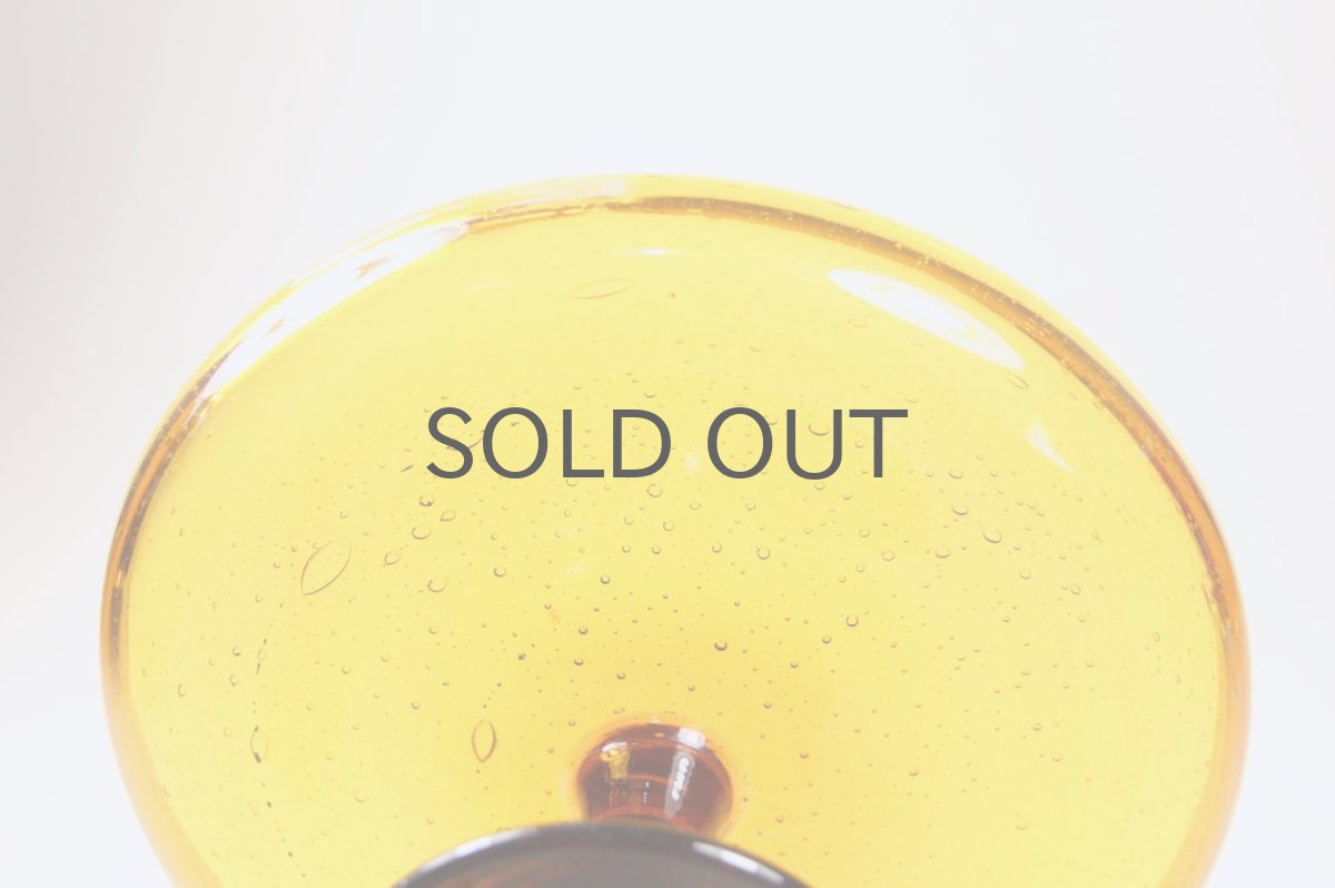 画像6: Erik Hoglund/エリックホグラン/気泡入り/高台皿/ケーキスタンド/アンバー (6)