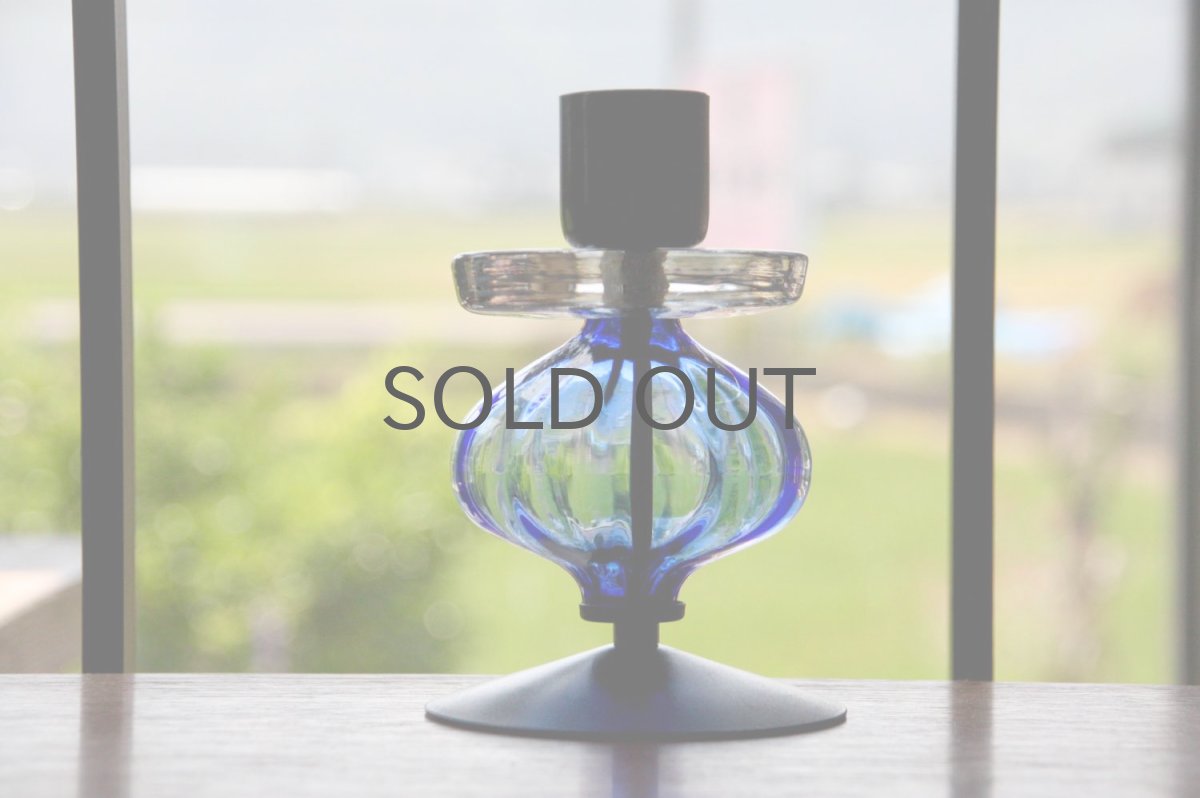 画像5: Erik Hoglund/エリックホグラン/ BODA社製/ガラスキャンドスタンド/ブルーLサイズ (5)