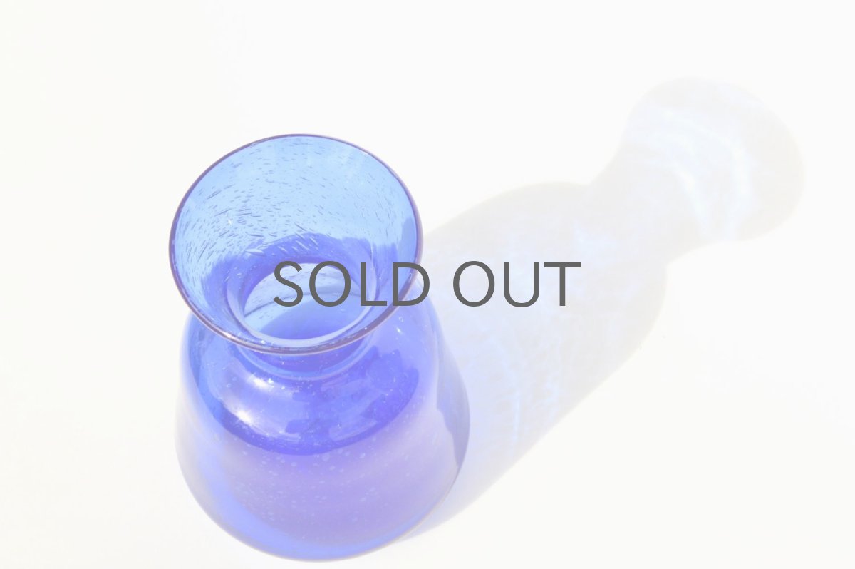 画像4: 北欧ビンテージ/Erik Hoglund/エリックホグラン/ 気泡入り/ボトル/ブルー (4)