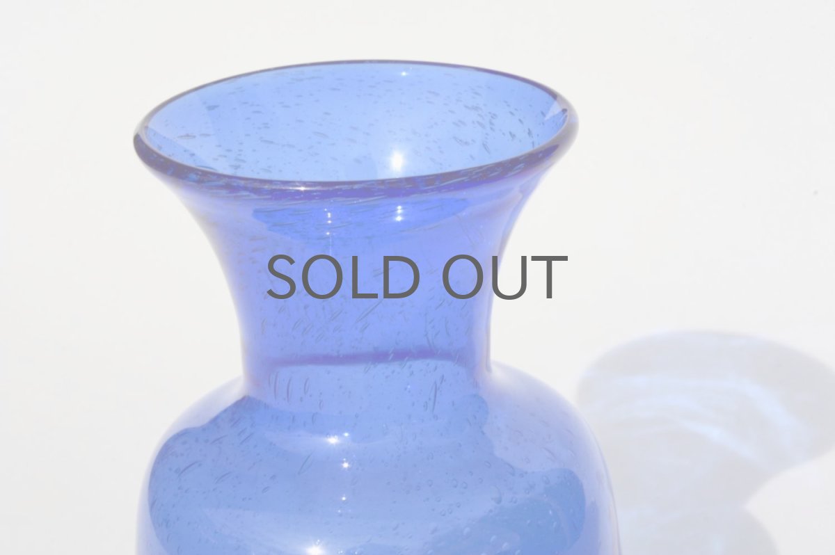 画像3: 北欧ビンテージ/Erik Hoglund/エリックホグラン/ 気泡入り/ボトル/ブルー (3)