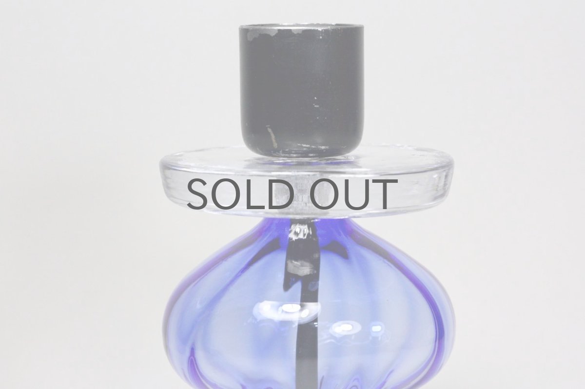 画像2: Erik Hoglund/エリックホグラン/ BODA社製/ガラスキャンドスタンド/ブルーLサイズ (2)