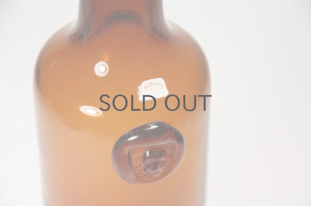 画像3: ErikHoglund/エリックホグラン/顔オーナメント付き/ボトル/アンバー (3)