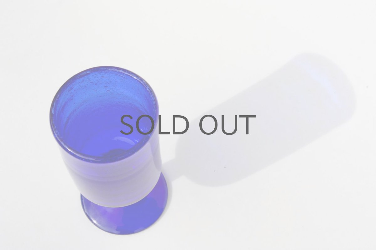 画像5: 北欧ビンテージ/Erik Hoglund/エリックホグラン/ 気泡入り/ゴブレット/ブルー (5)