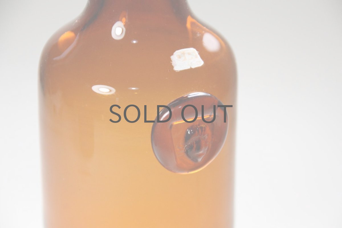 画像2: ErikHoglund/エリックホグラン/顔オーナメント付き/ボトル/アンバー (2)