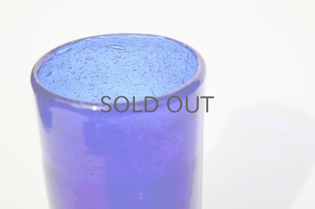 画像3: 北欧ビンテージ/Erik Hoglund/エリックホグラン/ 気泡入り/ゴブレット/ブルー (3)