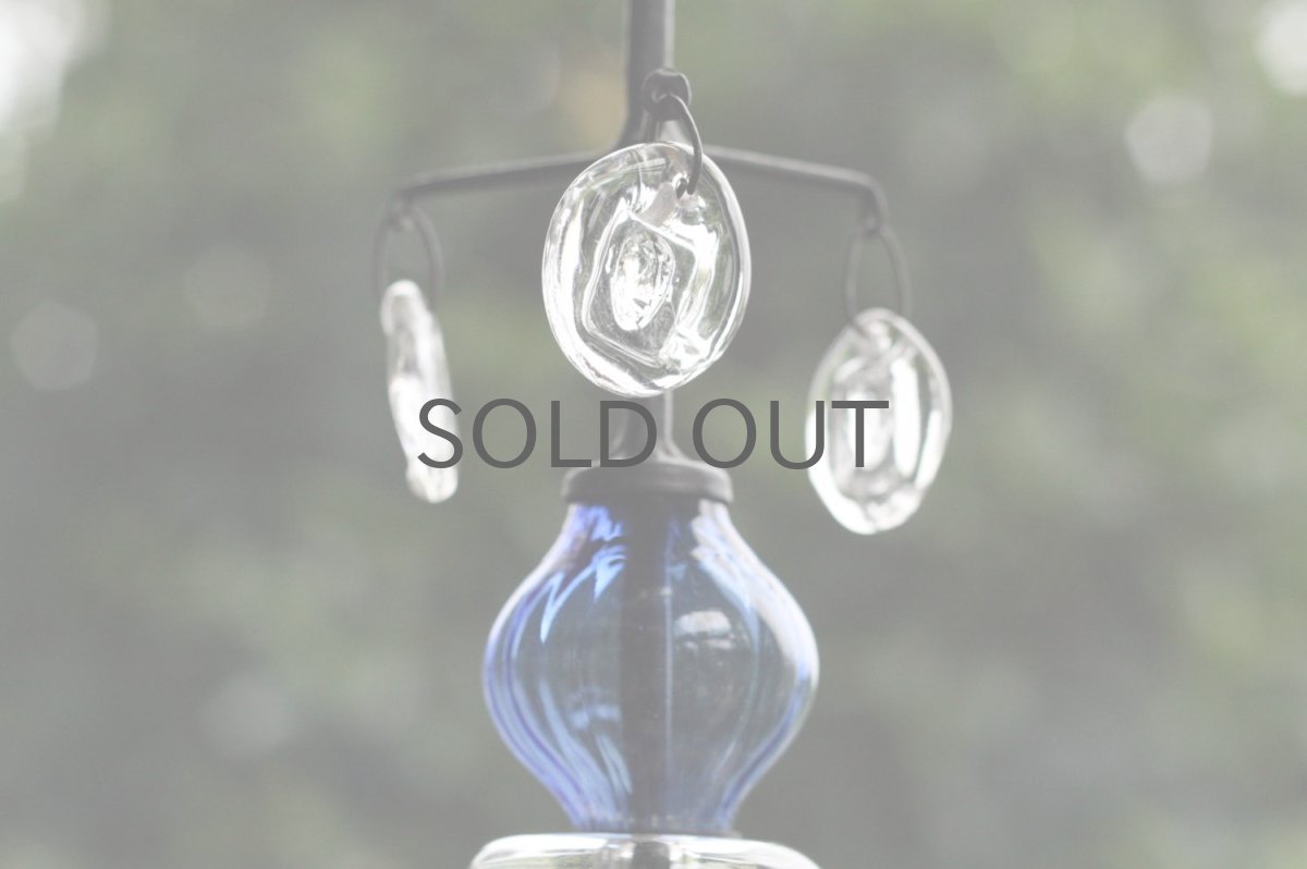 画像2: Erik Hoglund/エリックホグラン/BODA社製/ガラスキャンドル/シャンデリア/2連/ブルー (2)