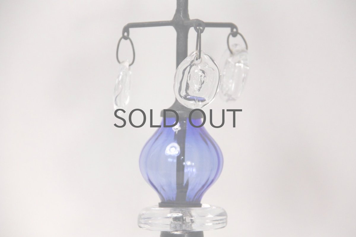 画像5: Erik Hoglund/エリックホグラン/BODA社製/ガラスキャンドル/シャンデリア/2連/ブルー (5)