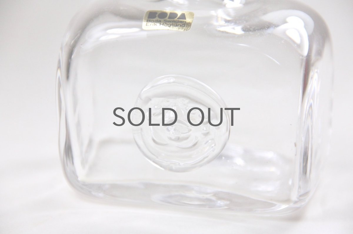画像3: 北欧ビンテージ/Erik Hoglund/エリックホグラン/ BODA社製/ガラス/ボトル/クリア/M (3)