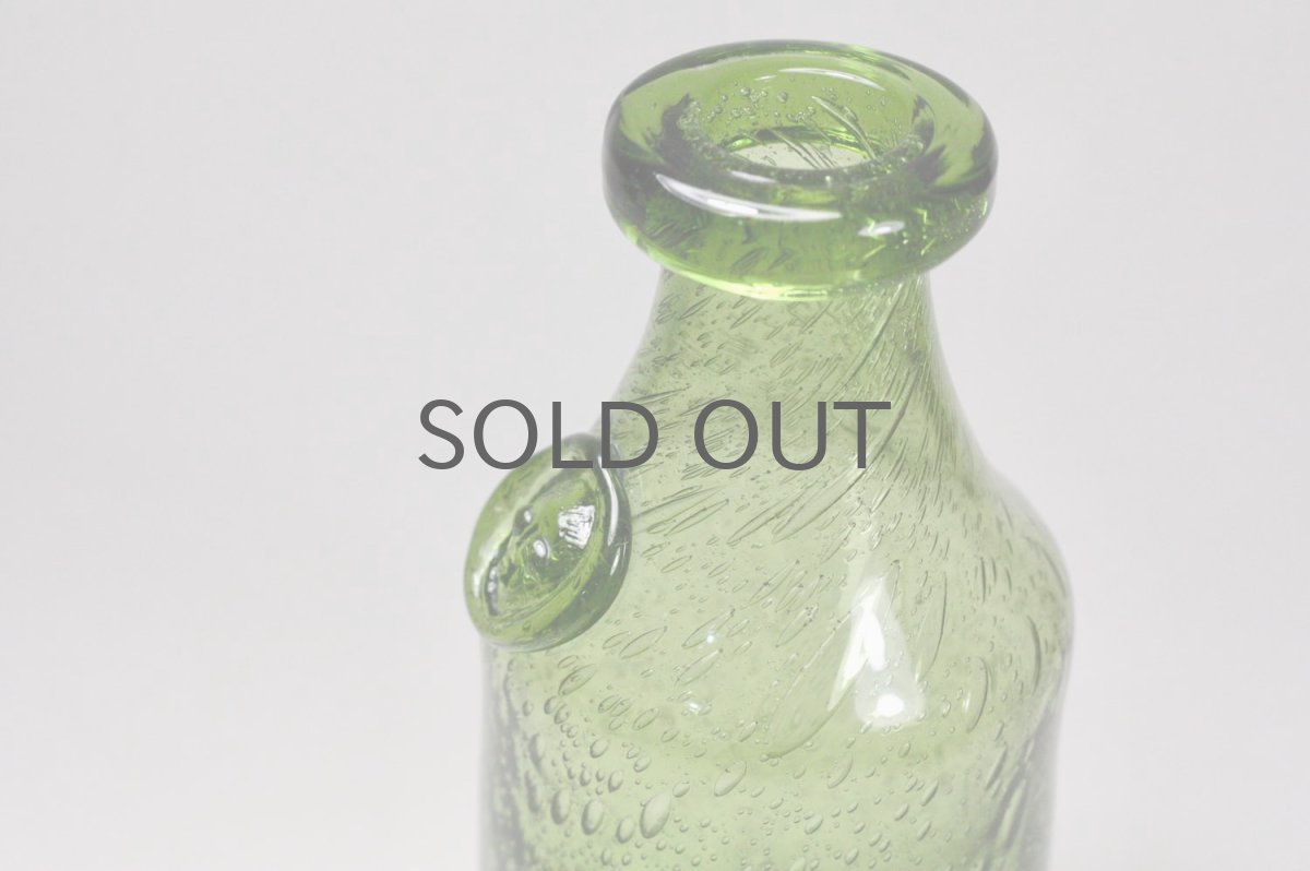 画像3: ErikHoglund/エリックホグラン/気泡入り/ボトル/オーナメント顔付き/グリーン (3)