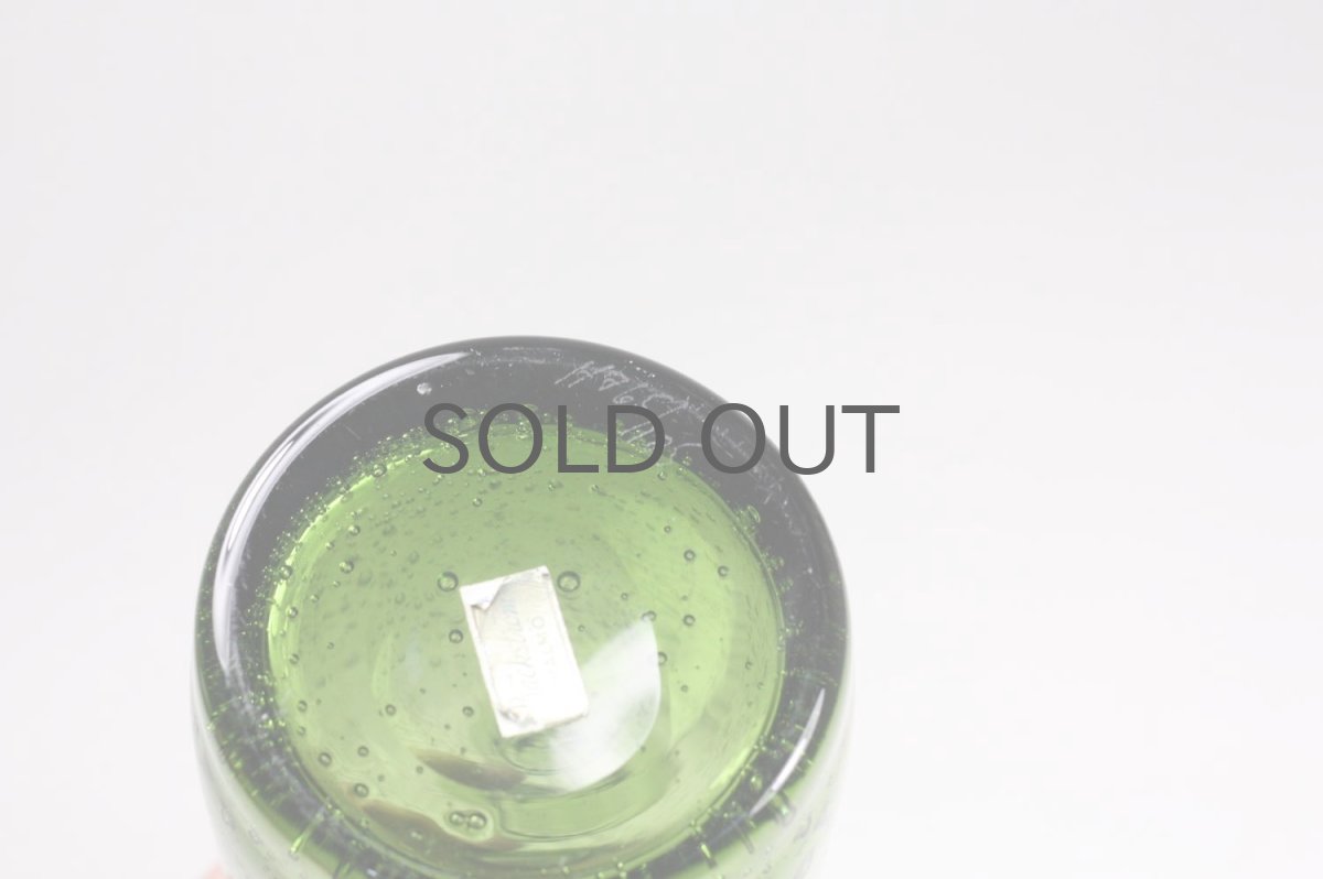 画像6: ErikHoglund/エリックホグラン/気泡入り/ボトル/オーナメント顔付き/グリーン (6)