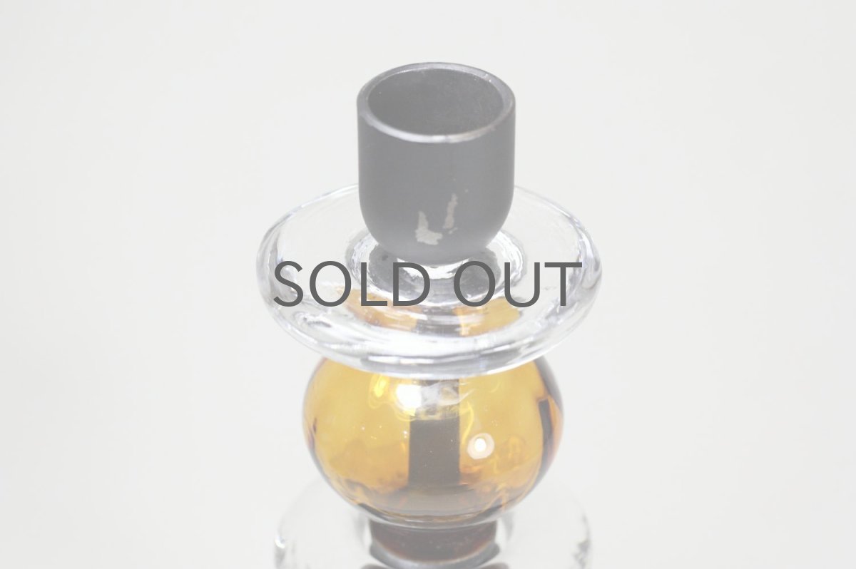 画像3: Erik Hoglund/エリックホグラン/ BODA社製/ガラスキャンドスタンド/アンバー2連 (3)