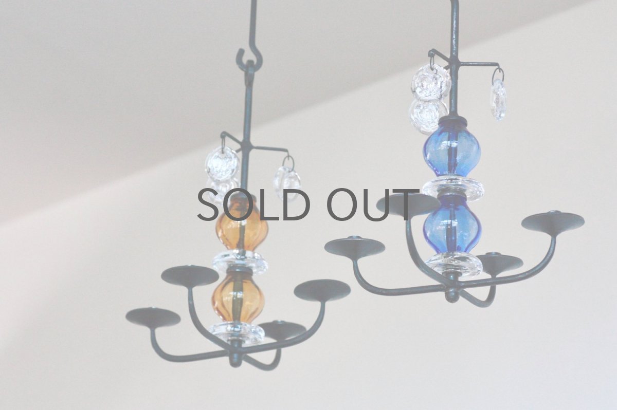 画像9: Erik Hoglund/エリックホグラン/BODA社製/キャンドルホルダー/シャンデリア/2連/ブルー (9)