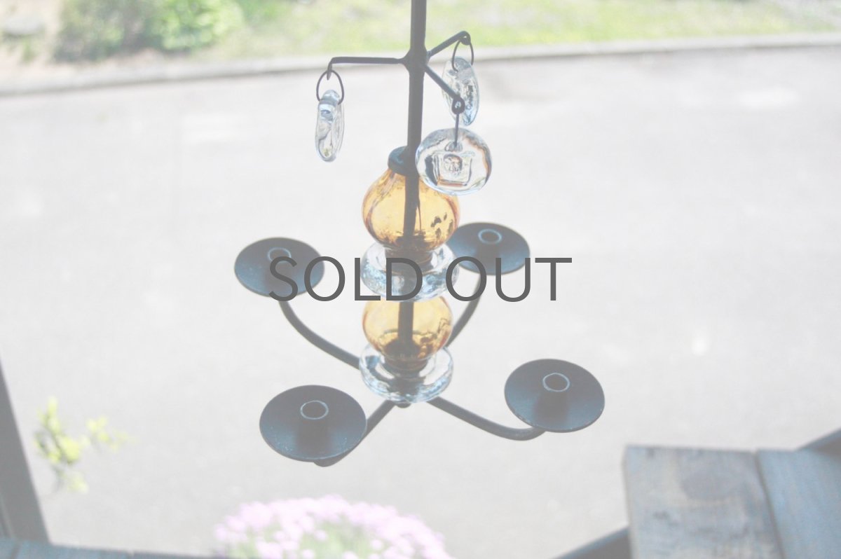 画像6: Erik Hoglund/エリックホグラン/BODA社製/キャンドルホルダー/シャンデリア/2連/アンバー (6)