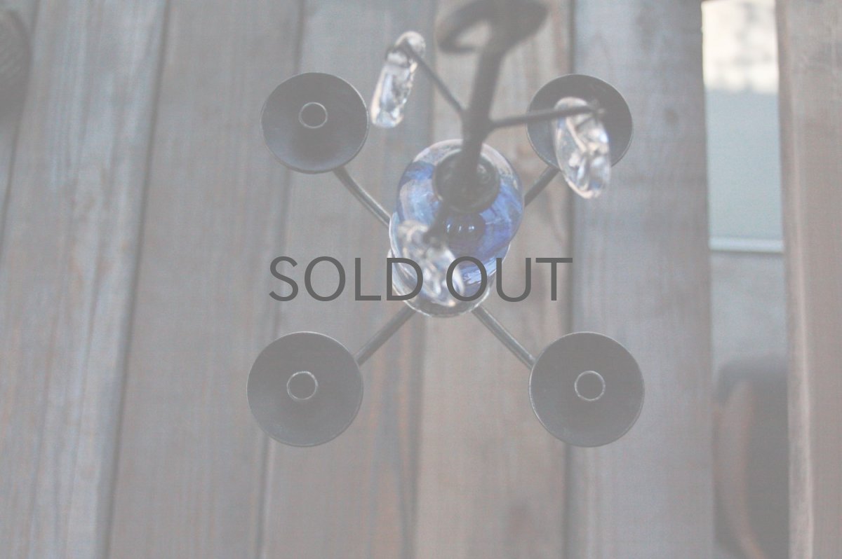 画像7: Erik Hoglund/エリックホグラン/BODA社製/キャンドルホルダー/シャンデリア/2連/ブルー (7)