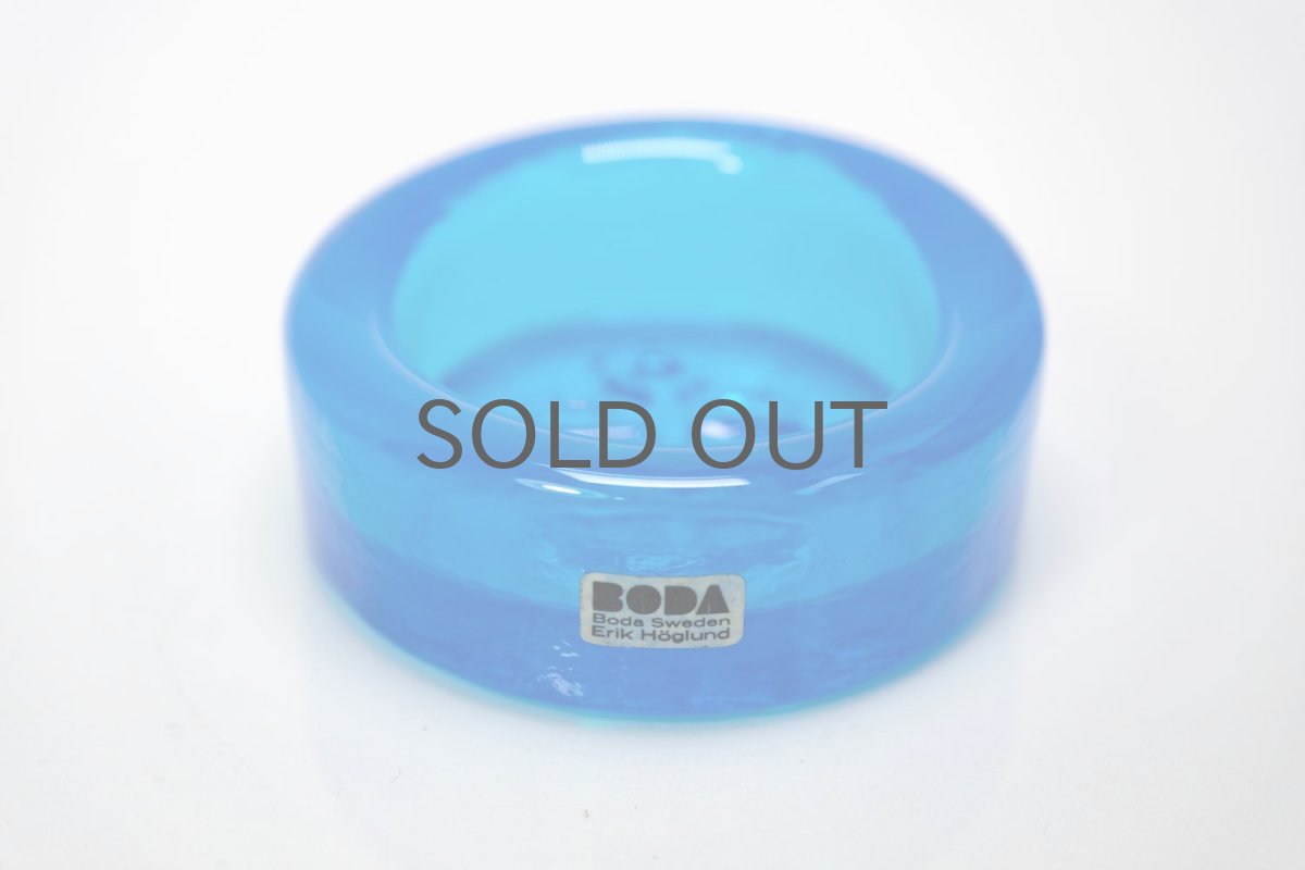 画像2: Erik Hoglund/エリックホグラン/ガラス/アッシュトレイ/ターコイズブルー/イカリ (2)