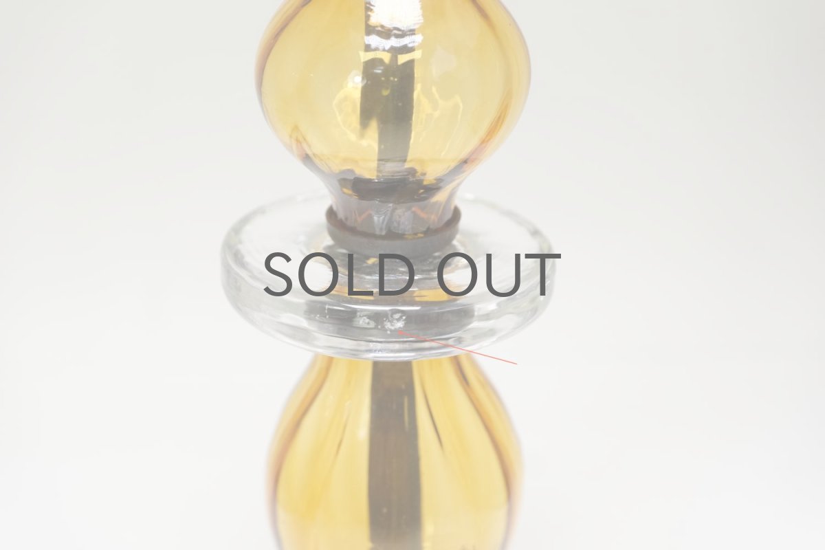 画像5: Erik Hoglund/エリックホグラン/BODA社製/ガラスキャンドルホルダー/2連アンバー (5)