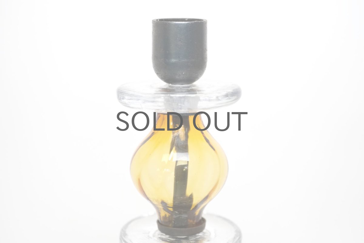 画像3: Erik Hoglund/エリックホグラン/BODA社製/ガラスキャンドルホルダー/2連アンバー (3)