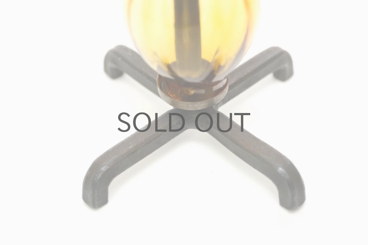 画像6: Erik Hoglund/エリックホグラン/BODA社製/ガラスキャンドルホルダー/2連アンバー (6)