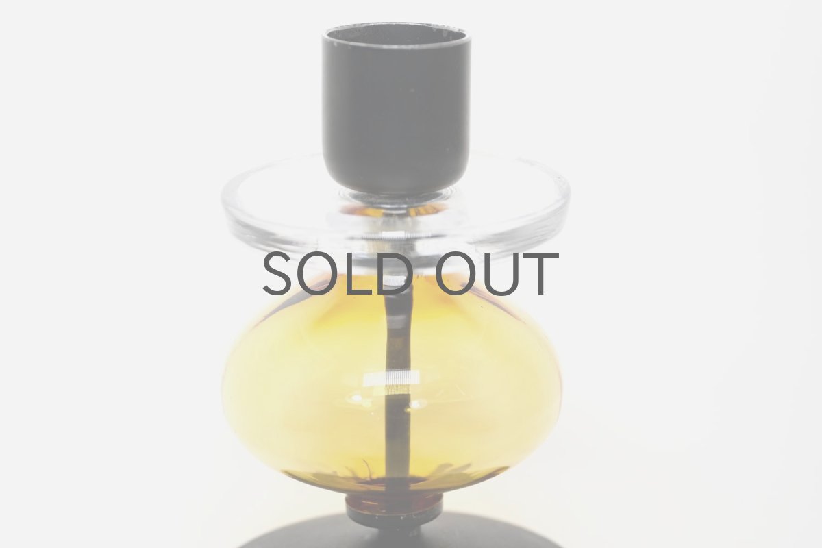 画像3: Erik Hoglund/エリックホグラン/BODA社製/ガラスキャンドルホルダー/アンバー/ Lサイズ (3)