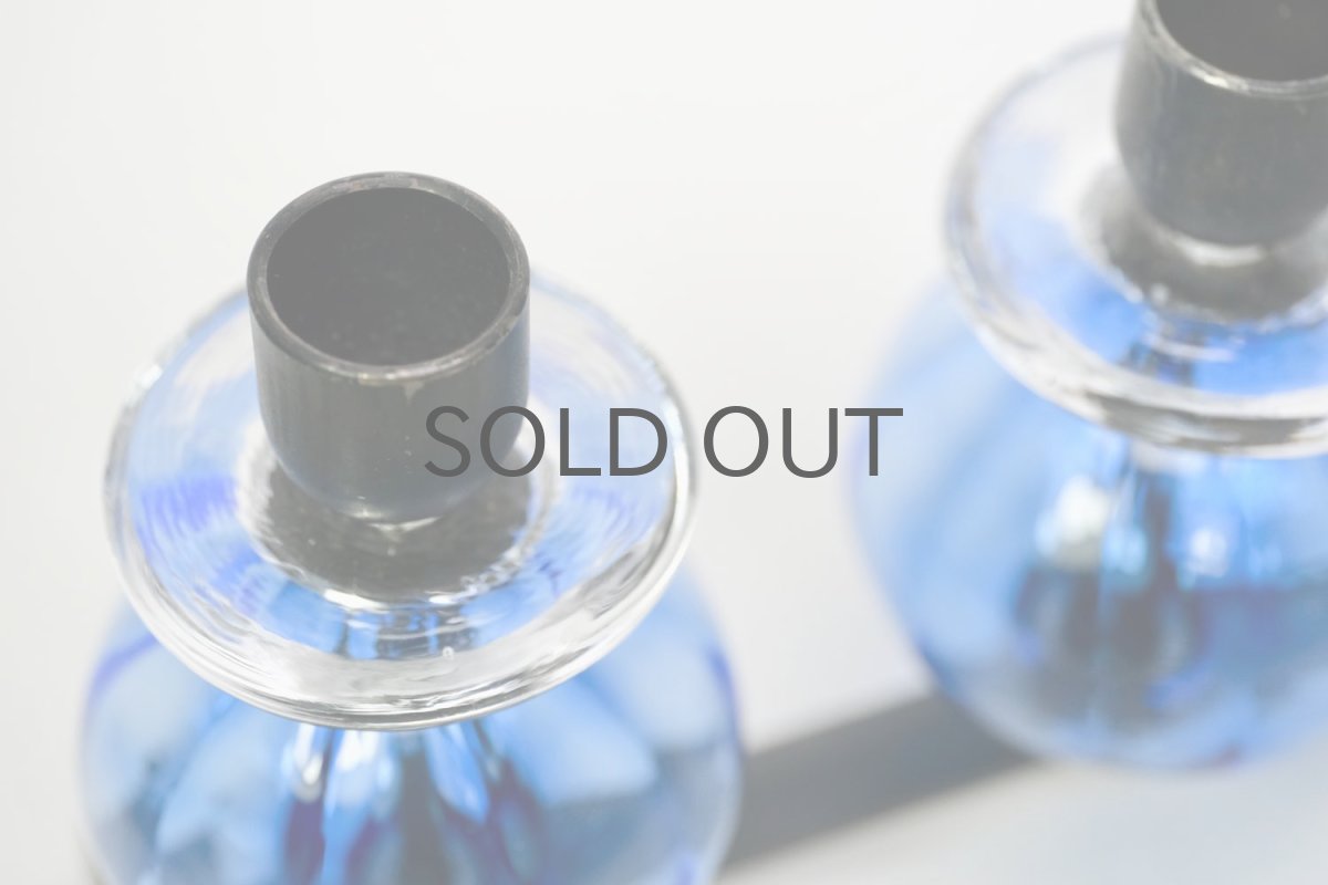 画像3: Erik Hoglund/エリックホグラン/BODA社製/ガラスキャンドルホルダー/4連ブルー (3)