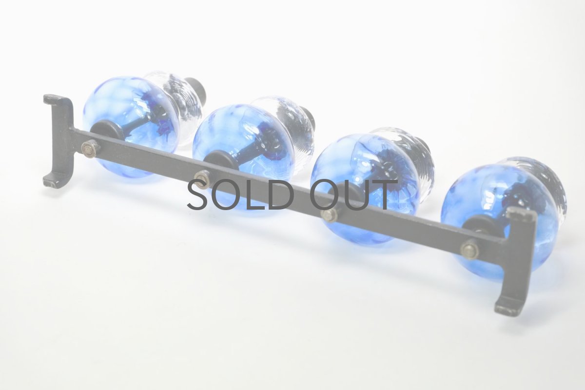 画像6: Erik Hoglund/エリックホグラン/BODA社製/ガラスキャンドルホルダー/4連ブルー (6)