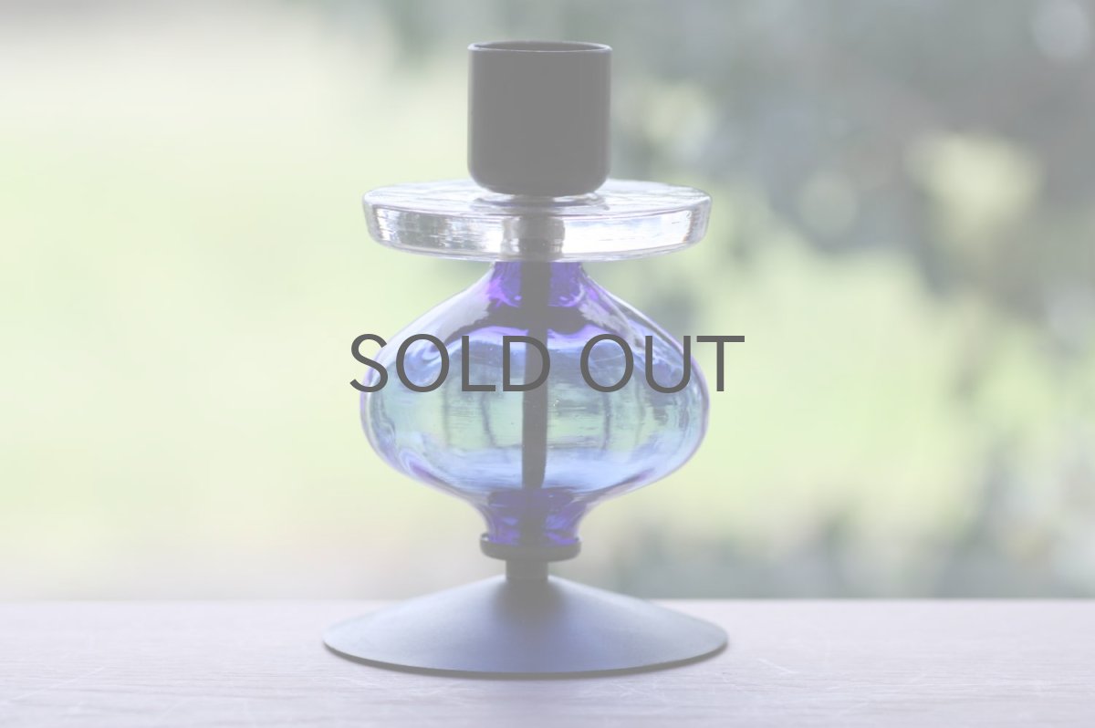 画像6: Erik Hoglund/エリックホグラン/BODA社製/ガラスキャンドルホルダー/ブルー/ Lサイズ (6)