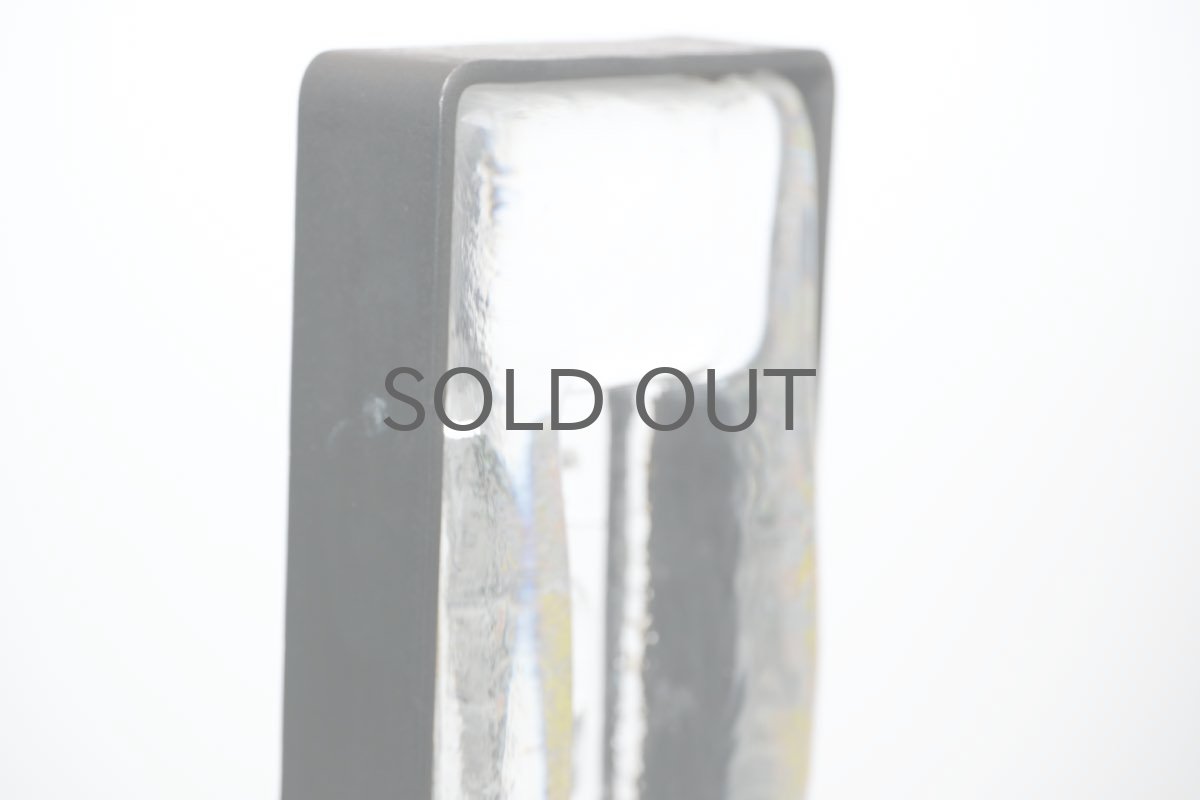 画像4: Erik Hoglund/エリックホグラン/ BODA社製/ガラスオブジェ/クリアアイアンフレーム (4)