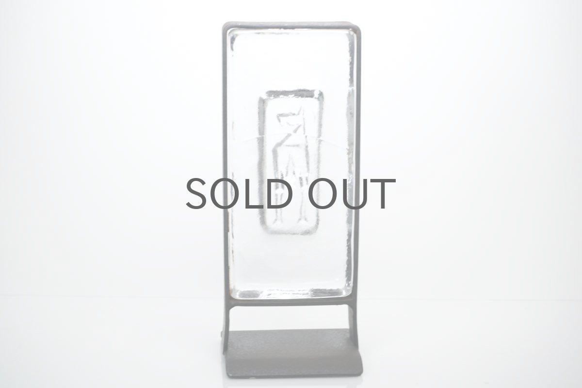 画像7: Erik Hoglund/エリックホグラン/ BODA社製/ガラスオブジェ/クリアアイアンフレーム (7)