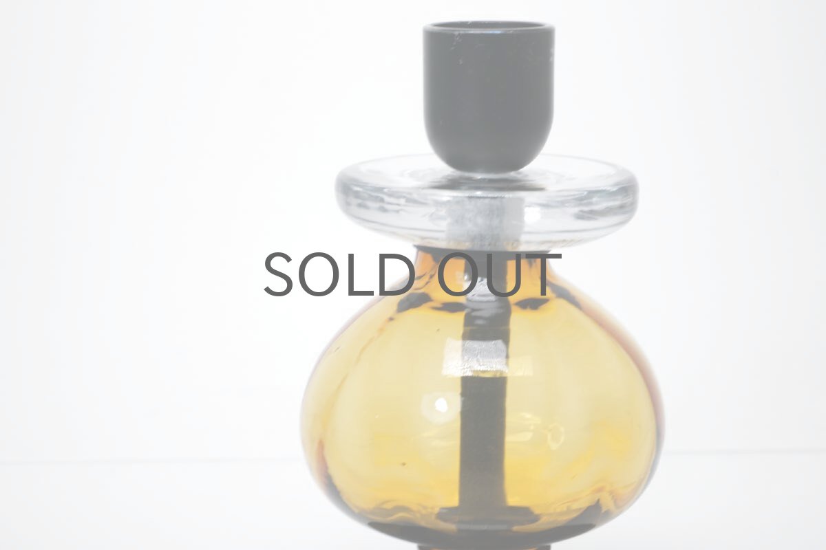 画像3: Erik Hoglund/エリックホグラン/BODA社製/ガラスキャンドルホルダー/アンバー/Sサイズ (3)