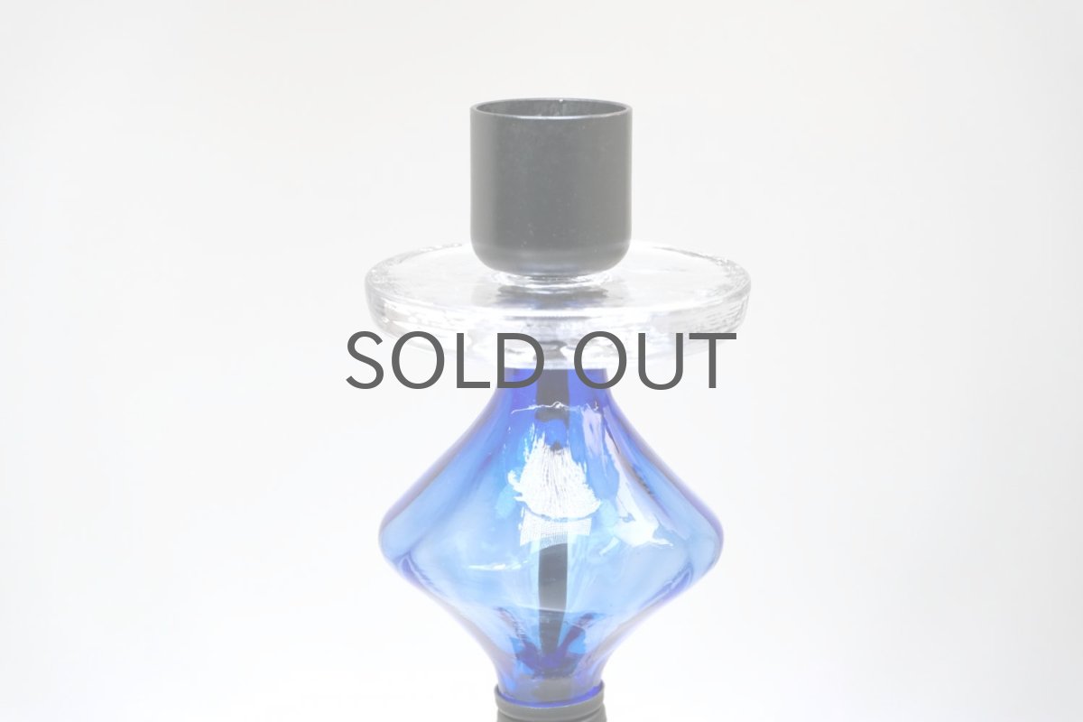 画像4: Erik Hoglund/エリックホグラン/ BODA社製/ガラスキャンドスタンド/ブルー3連 (4)