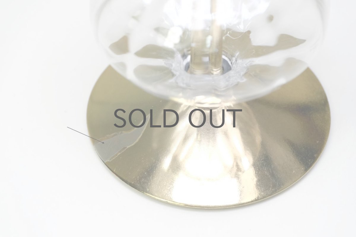 画像4: Erik Hoglund/エリックホグラン/BODA社製/ガラスキャンドルホルダー/クリア×ゴールド/ Lサイズ/No.2 (4)