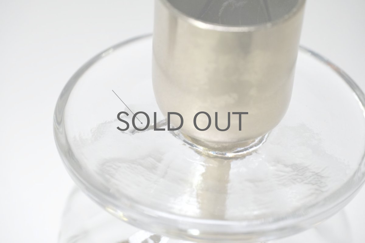 画像3: Erik Hoglund/エリックホグラン/BODA社製/ガラスキャンドルホルダー/クリア×ゴールド/ Lサイズ/No.2 (3)