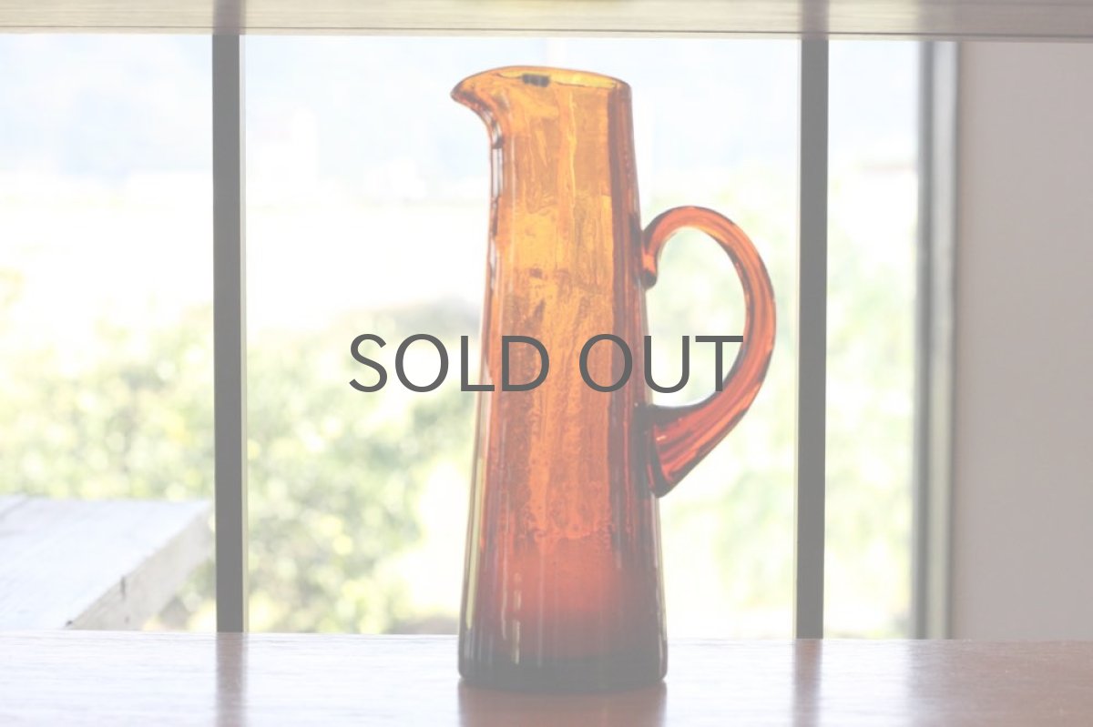 画像7: Erik Hoglund/エリックホグラン/ 気泡入り/ピッチャー/アンバー (7)