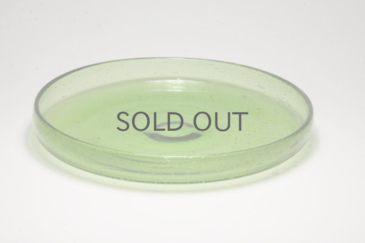 画像2: Erik Hoglund/エリックホグラン/ 気泡入り/プレート/グリーン/No.1 (2)