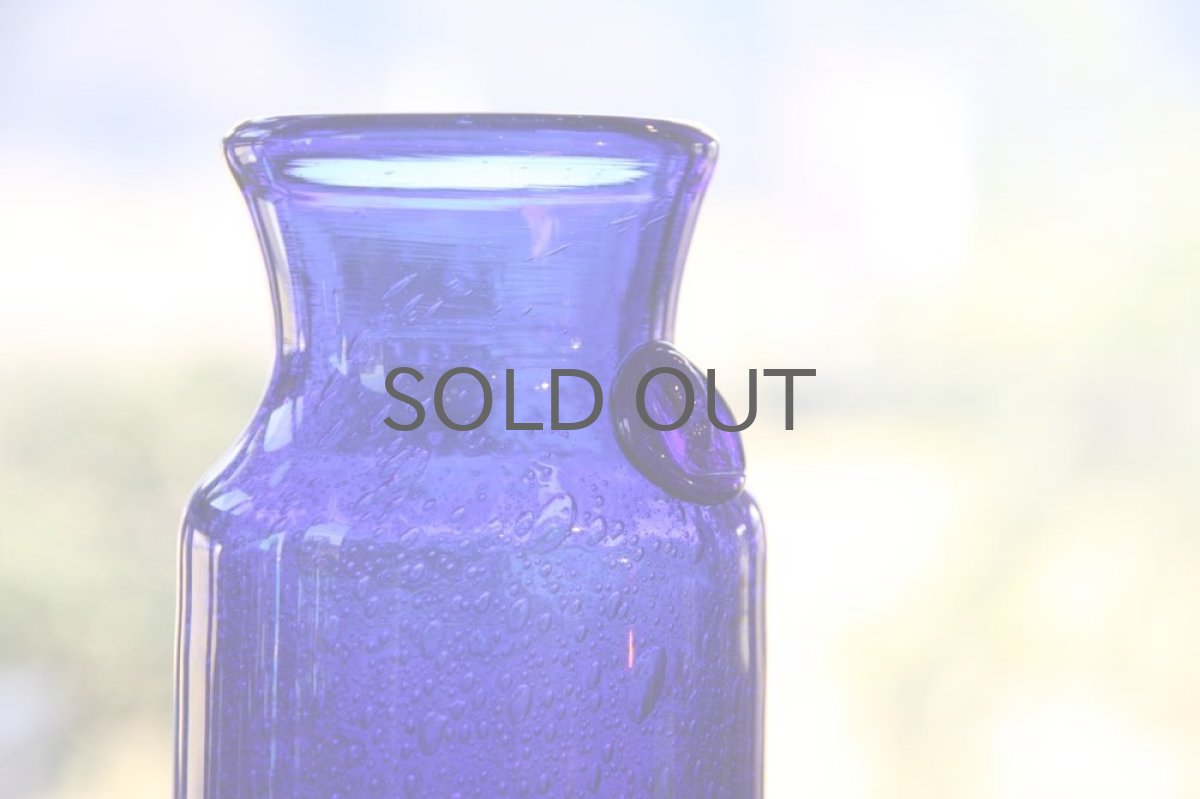 画像2: Erik Hoglund/エリックホグラン/ 気泡入り/ボトル顔付き/ブルー (2)