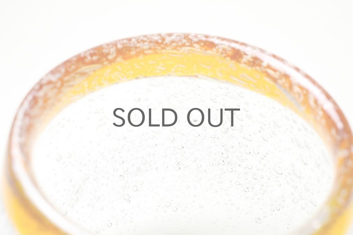 画像5: Erik Hoglund/エリックホグラン/気泡入り/ボウル/クリア&アンバー (5)