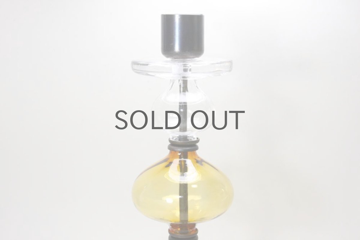 画像2: Erik Hoglund/エリックホグラン/ BODA社製/ガラスキャンドスタンド/アンバー4連 (2)