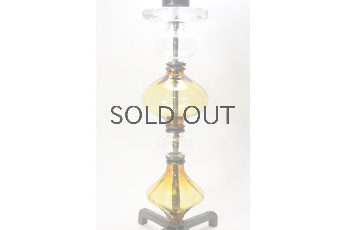 画像3: Erik Hoglund/エリックホグラン/ BODA社製/ガラスキャンドスタンド/アンバー4連 (3)