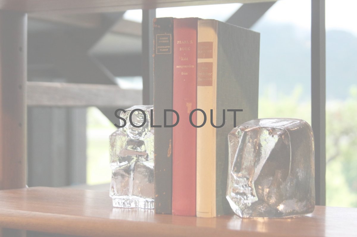 画像6: Erik Hoglund/エリックホグラン/ガラス/ブックエンド/レア 顔 (6)