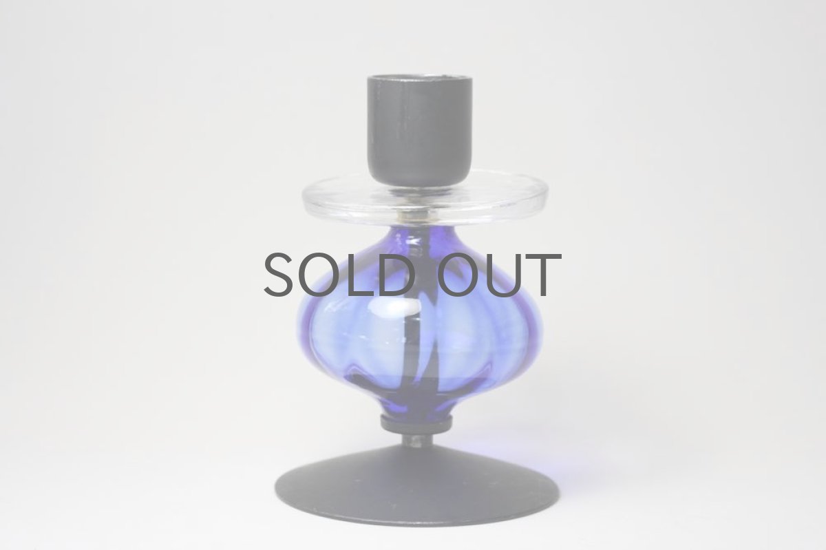 画像3: Erik Hoglund/エリックホグラン/BODA社製/ガラスキャンドルホルダー/ブルー/ Lサイズ (3)